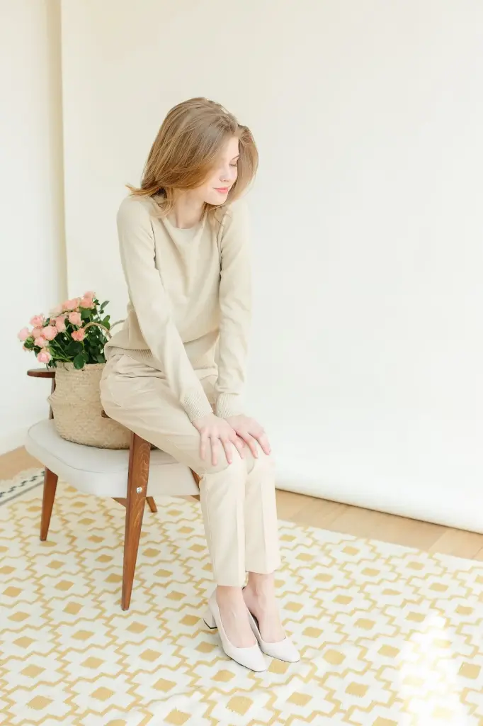 棉質休閒套裝–軟沙2件套